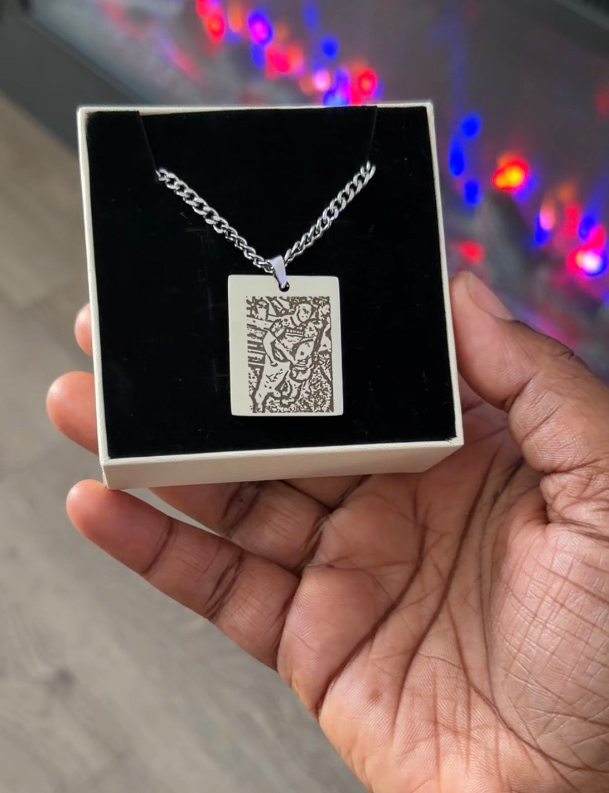 The Memory Tag™ Engraved Photo Necklace