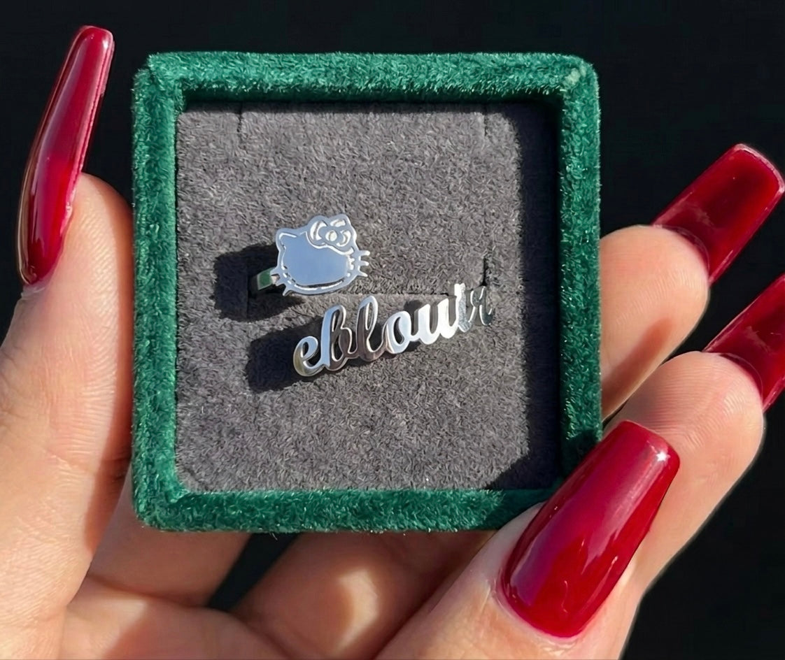 Hk Custom Name Ring