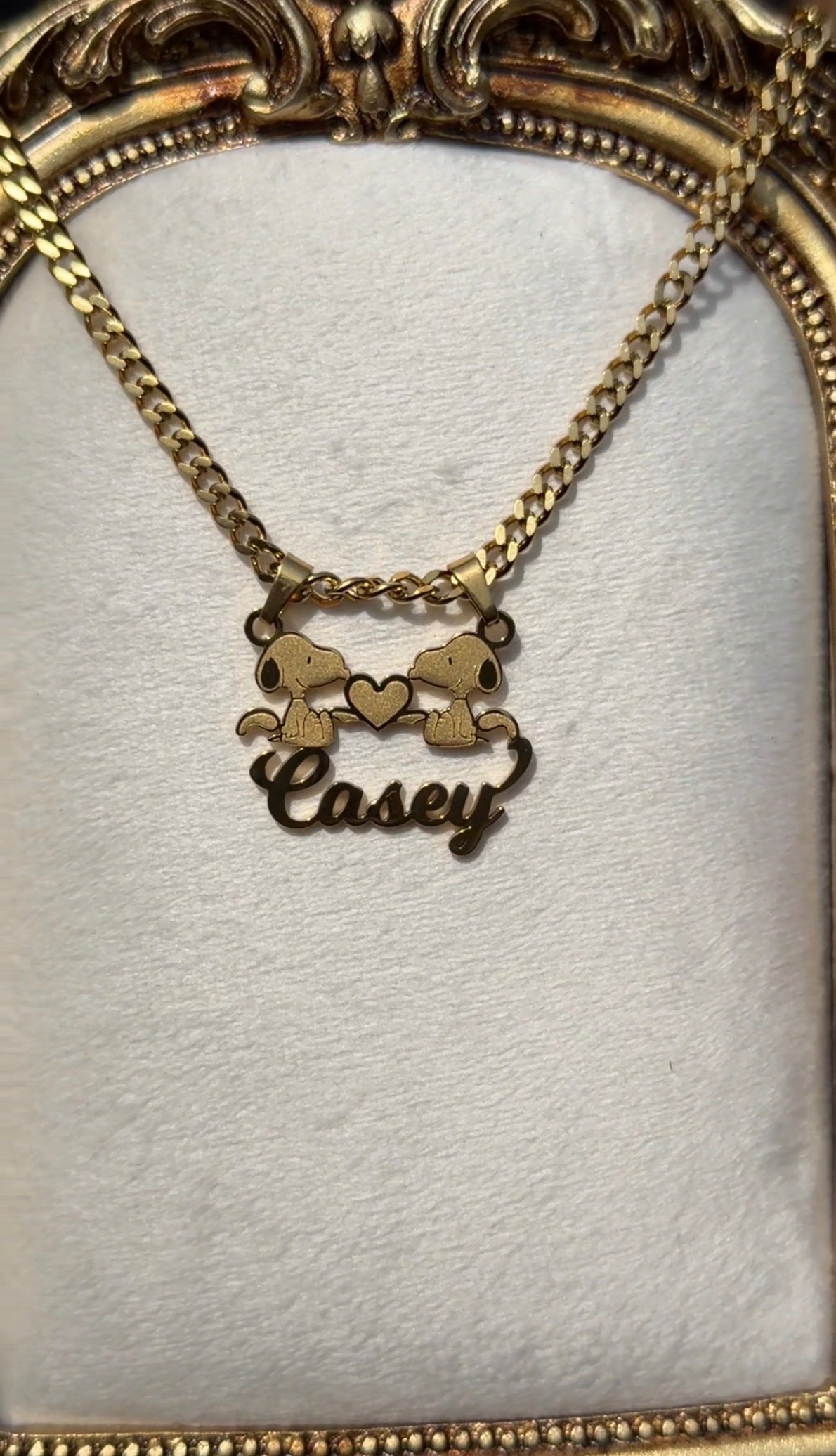 Snoopy Name Necklace