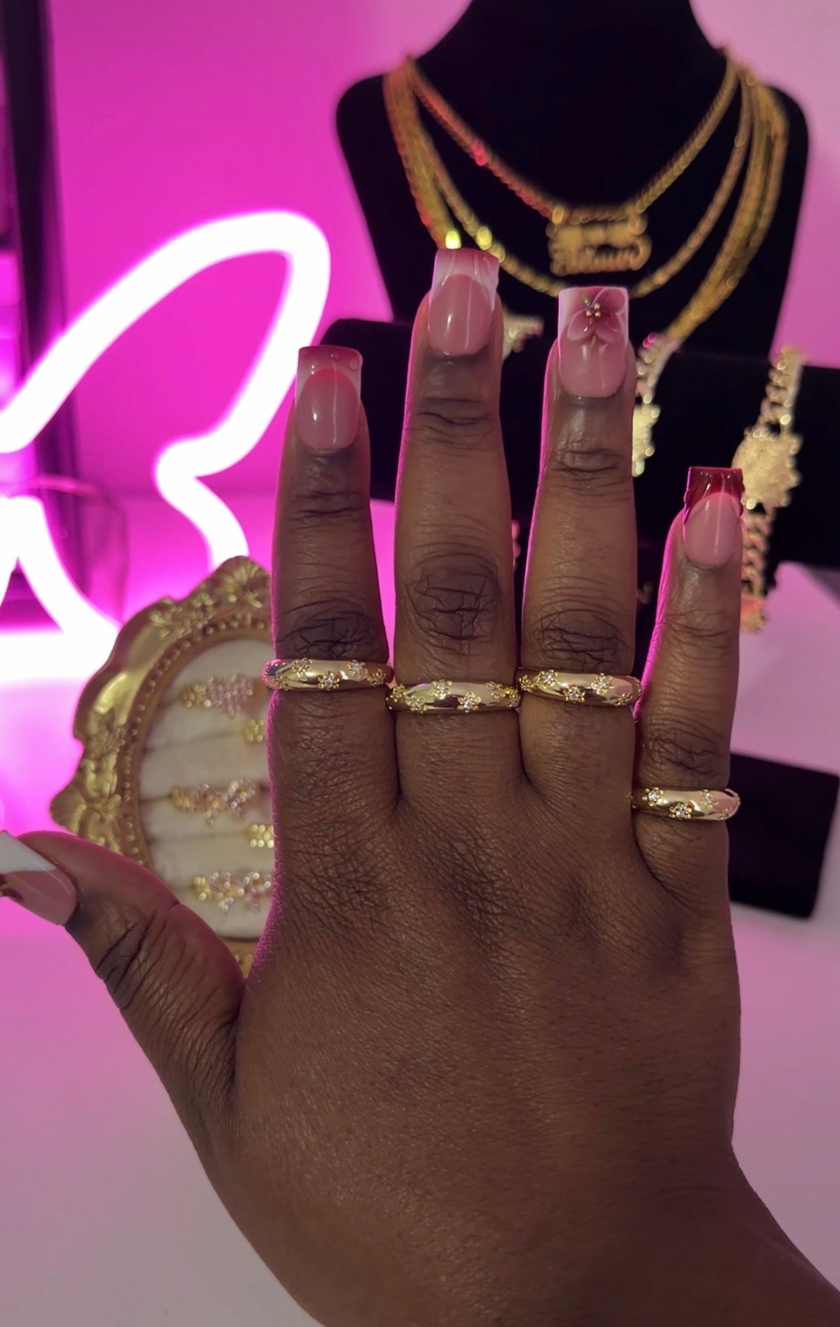 Flower Dubai Ring Gold