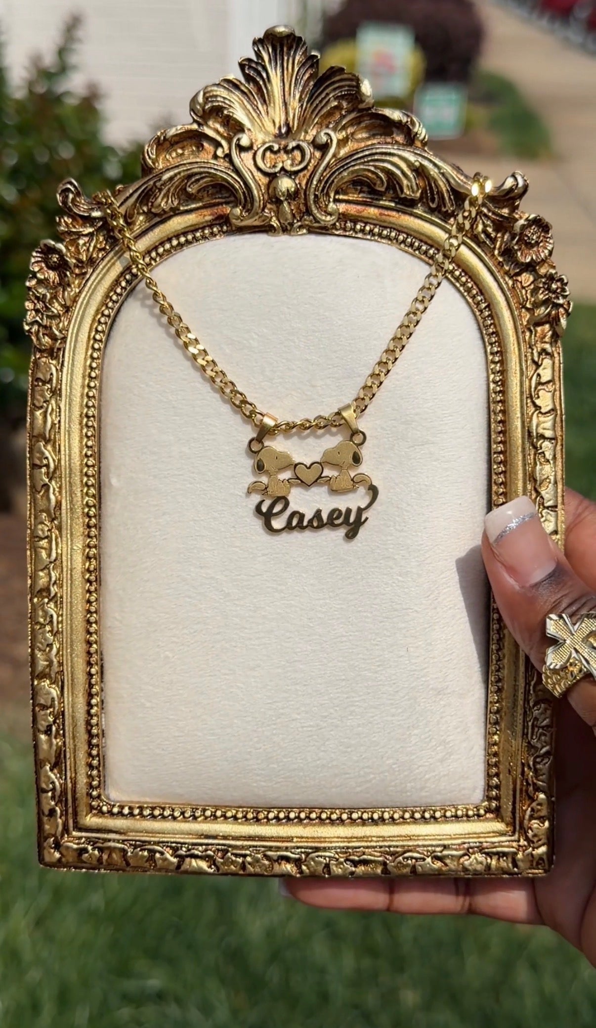 Snoopy Name Necklace