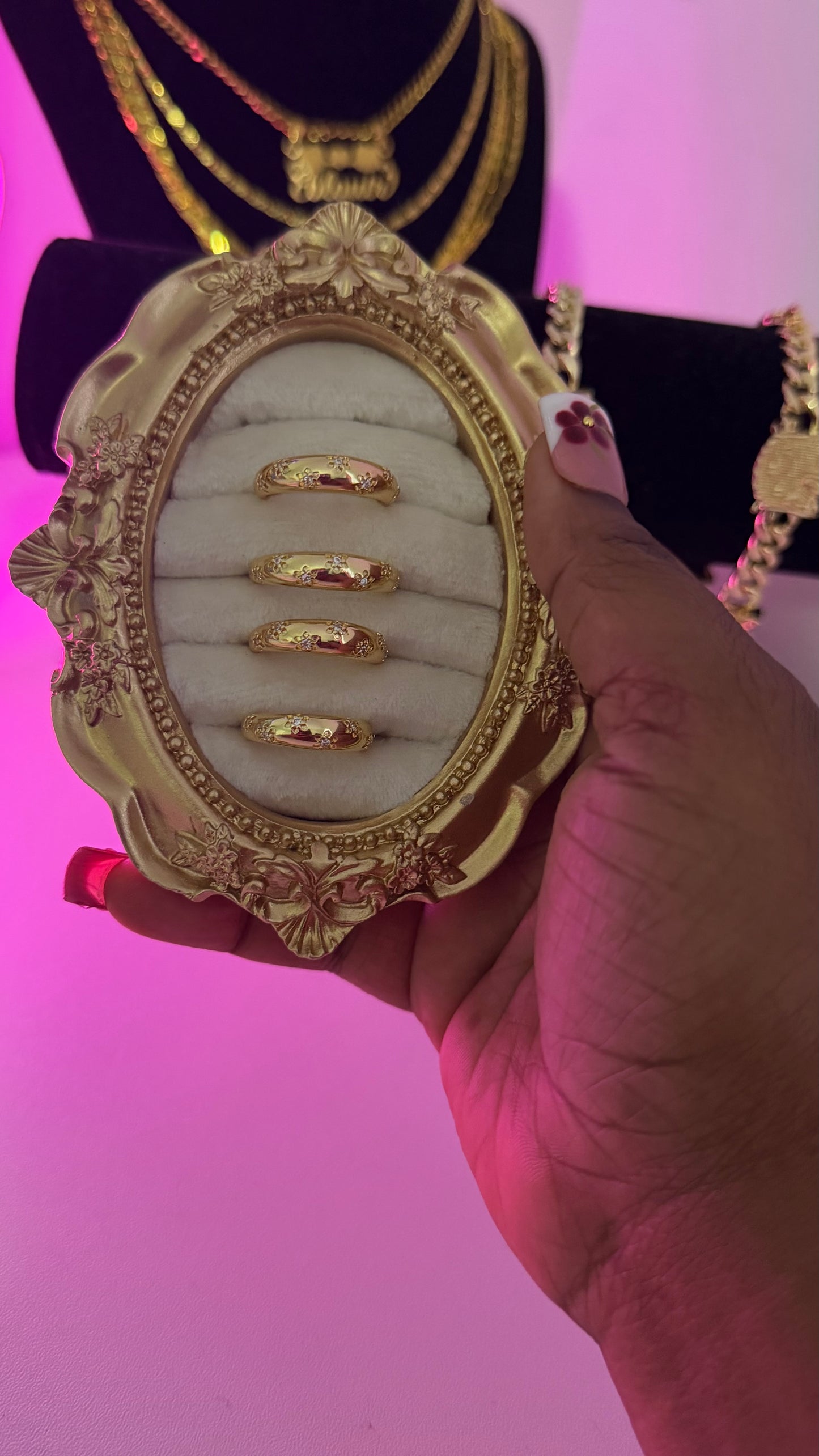 Flower Dubai Ring Gold