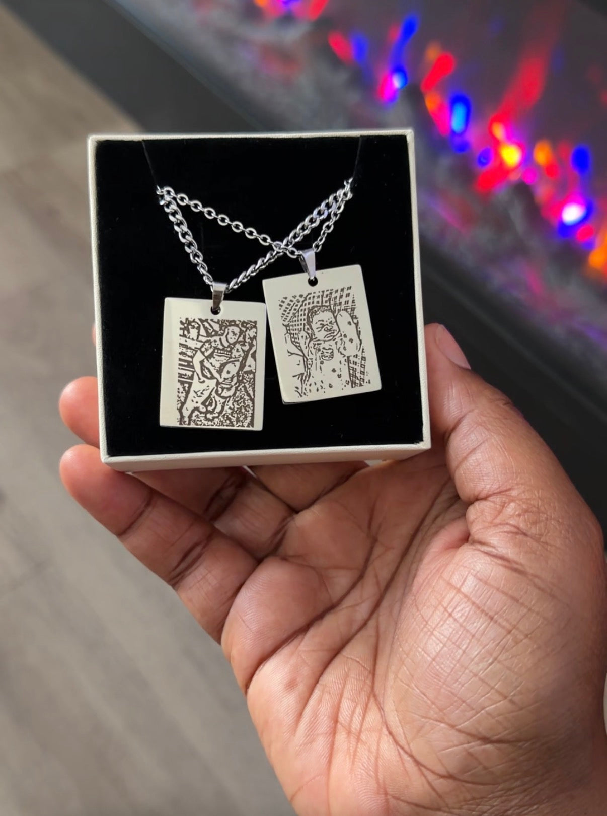 The Memory Tag™ Engraved Photo Necklace