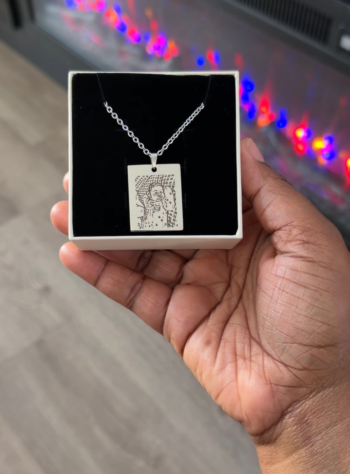 The Memory Tag™ Engraved Photo Necklace