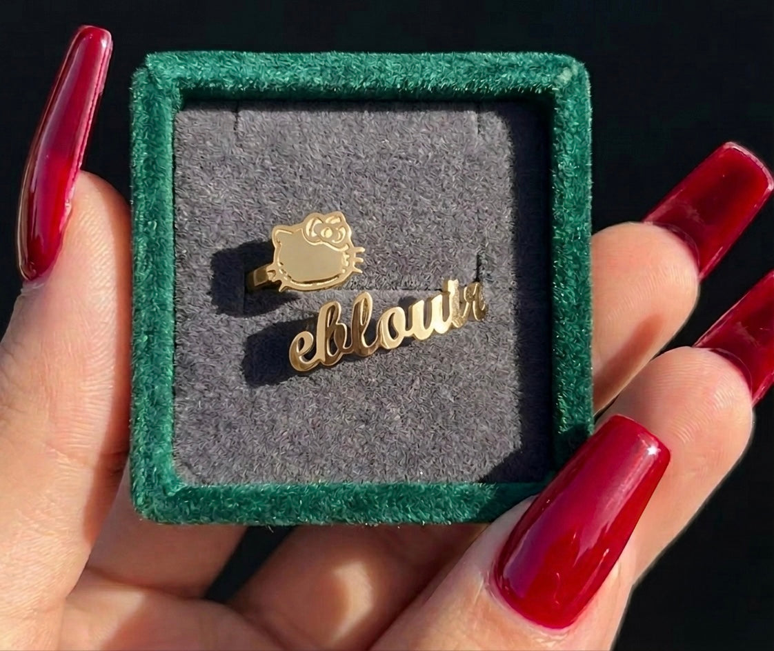 Hk Custom Name Ring