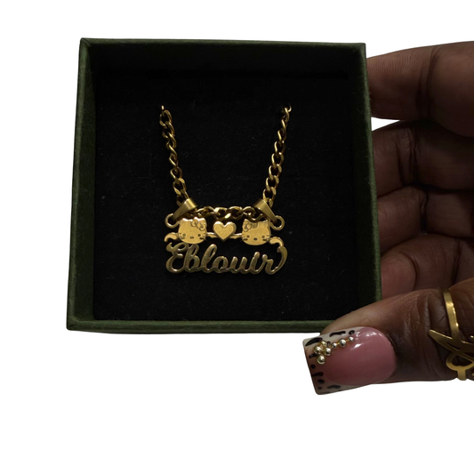 Custom Cartoon Name Necklace
